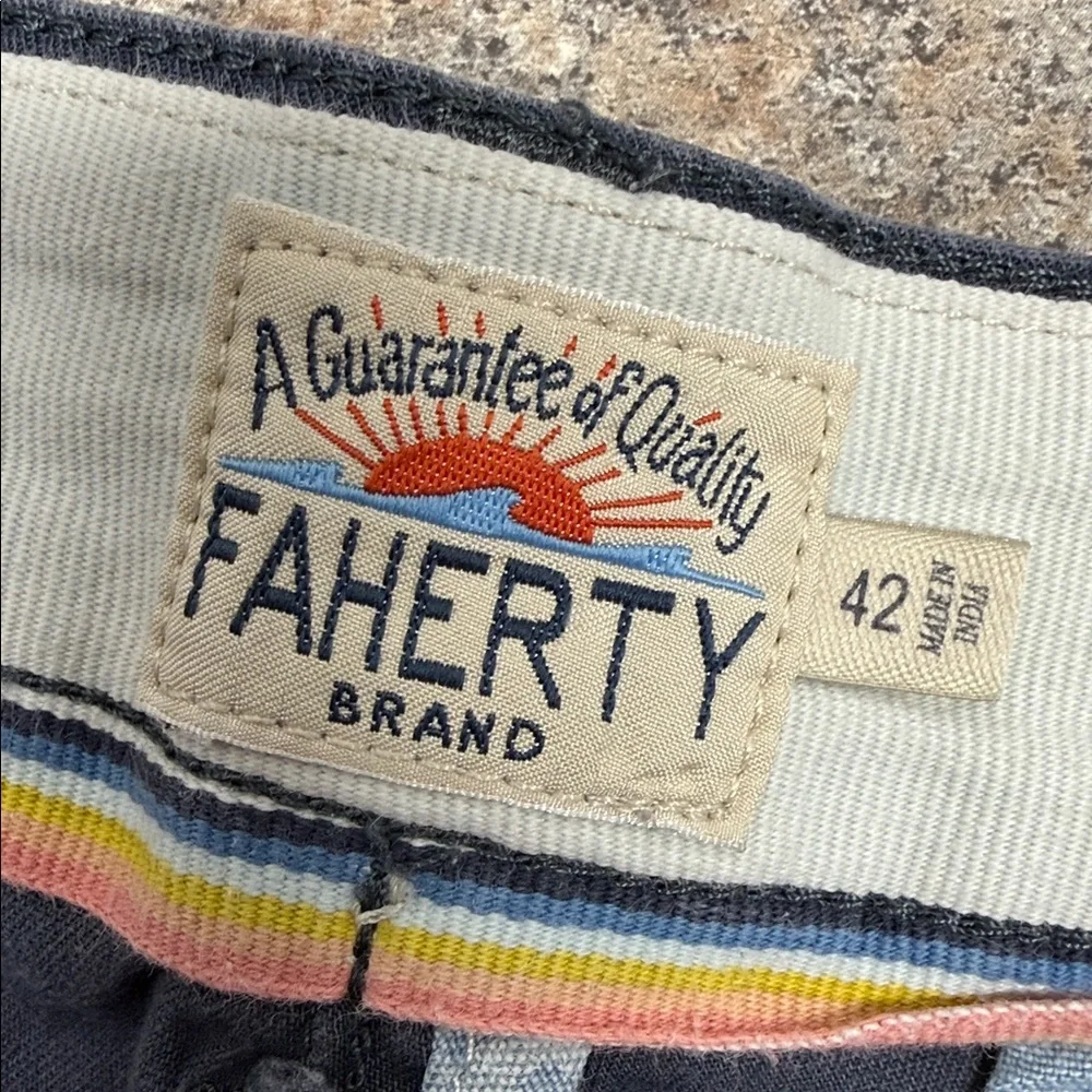 Faherty washed navy blue shorts. Size 42. GUC.